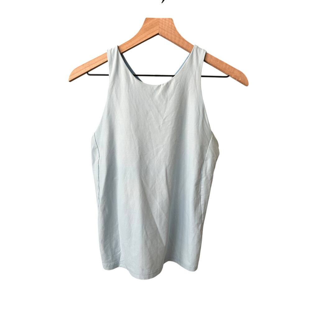 Athleta Conscious Built In Bra Tank Light Blue Large